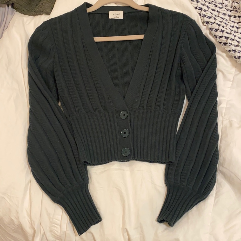 Aritizia Wilfred Plunge Front Cardigan